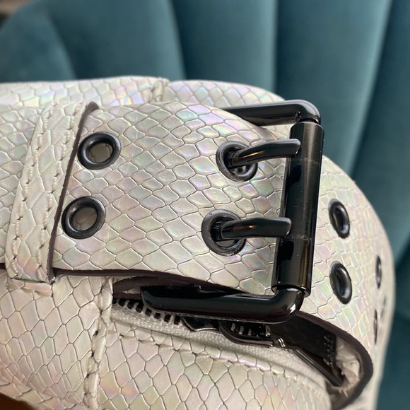 Aimee Kestenberg Cooper Hologram Snake Embossed Leather Crossbody Bag - Picture 12 of 14